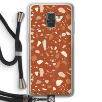 Terrazzo N°22: Samsung Galaxy A8 (2018) Transparant Hoesje met koord