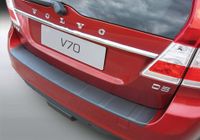 Bumper beschermer passend voor Volvo V70 6/2013- (excl. XC70) 'Ribbed' Zwart GRRBP761