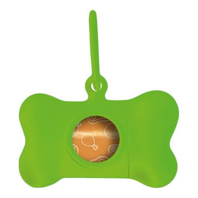 Hondetas Dispenser United Pets Bon Ton Neon Hond Groen (8 x 4,2 x 5 cm)