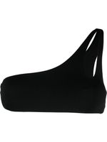 Matinèe haut de bikini bandeau à une épaule - Noir