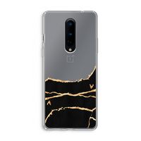 Gouden marmer: OnePlus 8 Transparant Hoesje