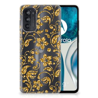 Motorola Moto G52/G82 | TPU Case | Gouden Bloemen Motorola Moto G52/G82 | TPU Case | Gouden Bloemen