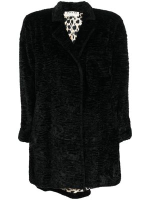 A.N.G.E.L.O. Vintage Cult manteau en fourrure artificielle (années 1980) - Noir