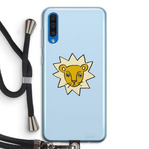 Kleine leeuw: Samsung Galaxy A50 Transparant Hoesje met koord
