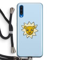 Kleine leeuw: Samsung Galaxy A50 Transparant Hoesje met koord