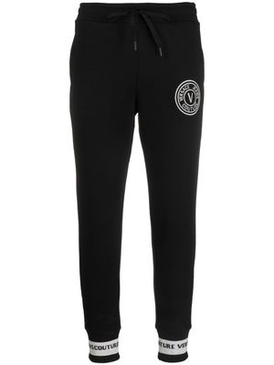 Versace Jeans Couture pantalon de jogging slim à logo imprimé - Noir