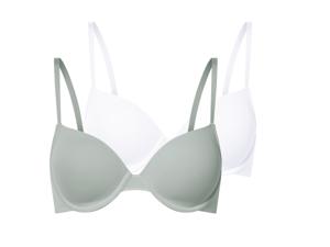 esmara 2 dames BH&apos;s (Mint/wit, 75B)