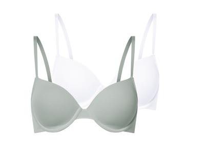 esmara 2 dames BH&apos;s (Mint/wit, 85B)