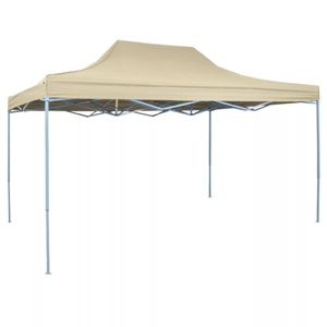 VidaXL Vouwtent pop-up 3x4,5 m crèmewit