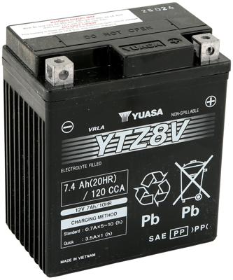 YUASA Battery ytz8v agm