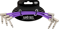 Ernie Ball EEB 6452 Flex patch cable 15 cm, Violet 3-pack