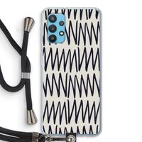 Marrakech Zigzag: Samsung Galaxy A32 4G Transparant Hoesje met koord