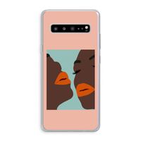Orange lips: Samsung Galaxy S10 5G Transparant Hoesje
