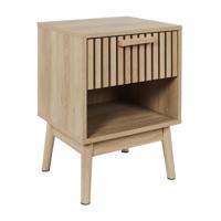 Home Deco Factory Nachtkastje - bruin - hout - 40 x 55 x 35 cm - natuurlijke look