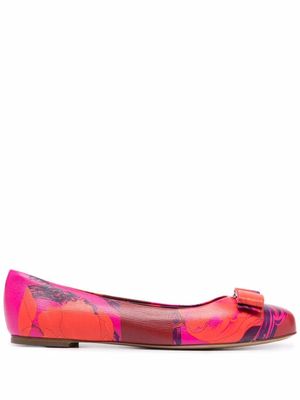 Ferragamo ballerines Varina Icon - Rouge