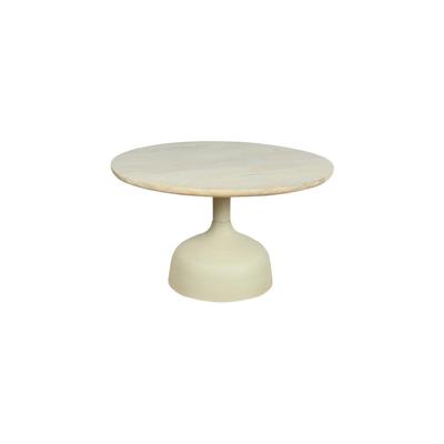 Tower Living Ronde Salontafel 'Elba' Mangohout, 70cm, kleur Off White