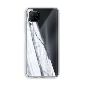 Gestreepte marmer: Huawei P40 Lite Transparant Hoesje