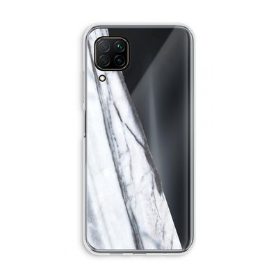 Gestreepte marmer: Huawei P40 Lite Transparant Hoesje