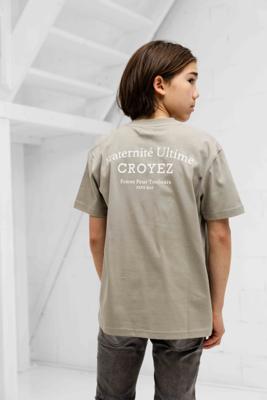 Croyez Mini Fraternité T-Shirt Kids Grijs - Maat 128 - Kleur: Grijs | Soccerfanshop