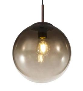 Hanglamp glas &apos;Varus&apos; amberkleurig glas 25 cm