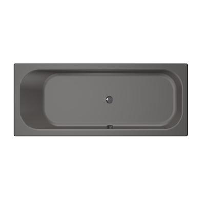 Xenz Aruba Ligbad - 190x80x48 - afvoer Midden - acryl - antraciet 6894-05