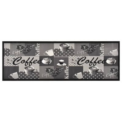 VidaXL Keukenmat wasbaar coffee 60x180 cm blauw