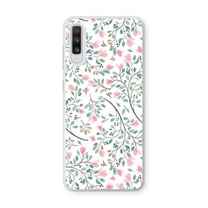 Sierlijke bloemen: Samsung Galaxy A70 Transparant Hoesje