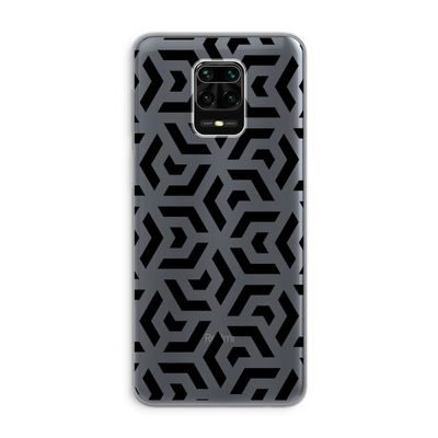 Crazy pattern: Xiaomi Redmi Note 9 Pro Transparant Hoesje