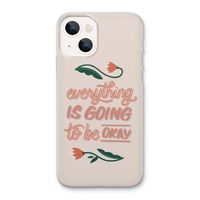 Optimistic flower girl: iPhone 13 Transparant Hoesje