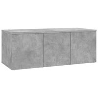 The Living Store Tv-meubel 80x34x30 cm spaanplaat betongrijs - Kast