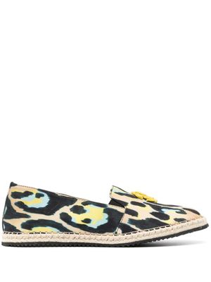 Roberto Cavalli espadrilles en coton à imprimé graphique - Tons neutres