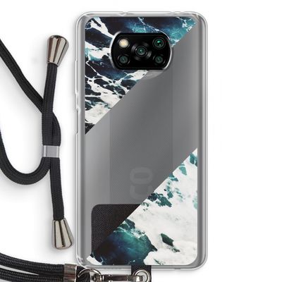 Golven: Xiaomi Poco X3 NFC Transparant Hoesje met koord