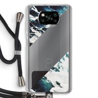 Golven: Xiaomi Poco X3 NFC Transparant Hoesje met koord