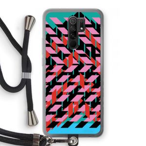 Skew Blush 2: Xiaomi Redmi 9 Transparant Hoesje met koord