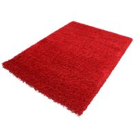 Hoogpolig vloerkleed shaggy Plus 958 5cm hoogte - rood 200 x 290 cm