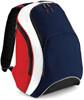 Atlantis BG571 Teamwear Backpack - French-Navy/Classic-Red/White - 32 x 45 x 23 cm