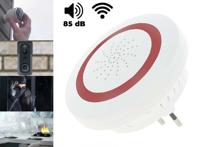 Qnect Slimme Wifi Sirene - 85 dB - Wit