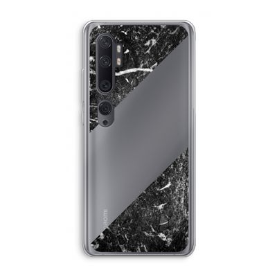 Zwart marmer: Xiaomi Mi Note 10 Pro Transparant Hoesje