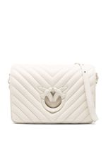 PINKO sac à bandoulière Love Click à motif de chevrons - Blanc