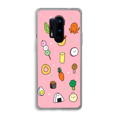 Happy bento friends: OnePlus 8 Pro Transparant Hoesje