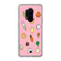 Happy bento friends: OnePlus 8 Pro Transparant Hoesje