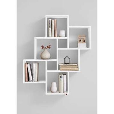 Wandrek Laurio - brilliant wit - 81,2x94,3x15,7 cm - Leen Bakker