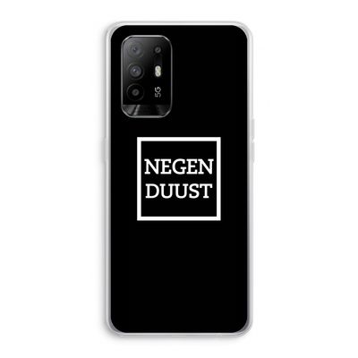 Negenduust black: Oppo A95 5G Transparant Hoesje