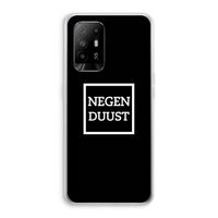 Negenduust black: Oppo A95 5G Transparant Hoesje