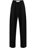 Off-White pantalon de tailleur à logo brodé - Noir