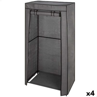 Klerenkast Max Home Donker grijs 70 X 148 X 44 CM 4 Stuks Klerenkast Max Home Donker grijs 70 X 148 X 44 CM 4 Stuks