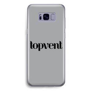 Topvent Grijs Zwart: Samsung Galaxy S8 Plus Transparant Hoesje