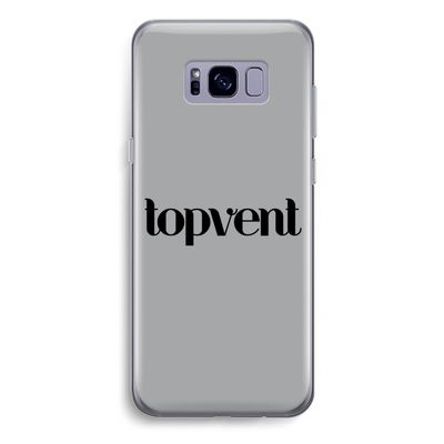 Topvent Grijs Zwart: Samsung Galaxy S8 Plus Transparant Hoesje