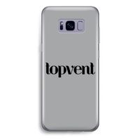 Topvent Grijs Zwart: Samsung Galaxy S8 Plus Transparant Hoesje