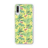 Flamingo party: Samsung Galaxy A70 Transparant Hoesje
